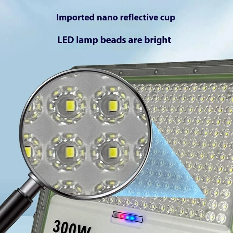 200W 120 LED Solar Powered Outdoor Floodlight Wide Angle Waterproof Garden Lamp