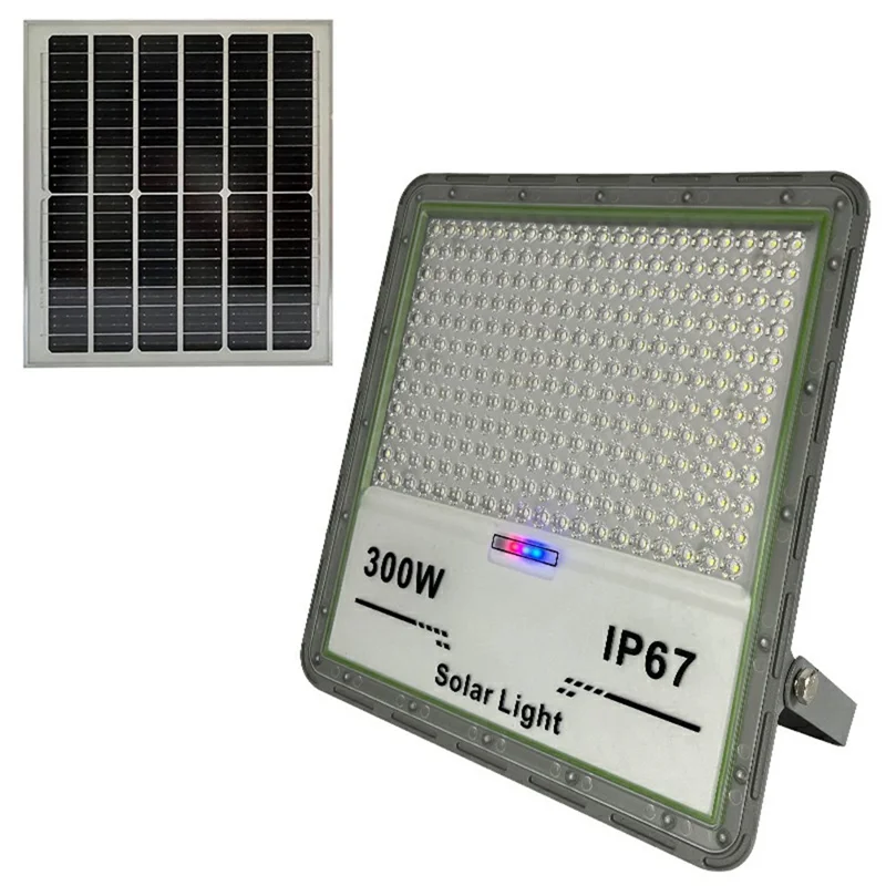 300W 240 LED Solar Powered Outdoor Floodlight Wide Angle Waterproof Garden Lamp