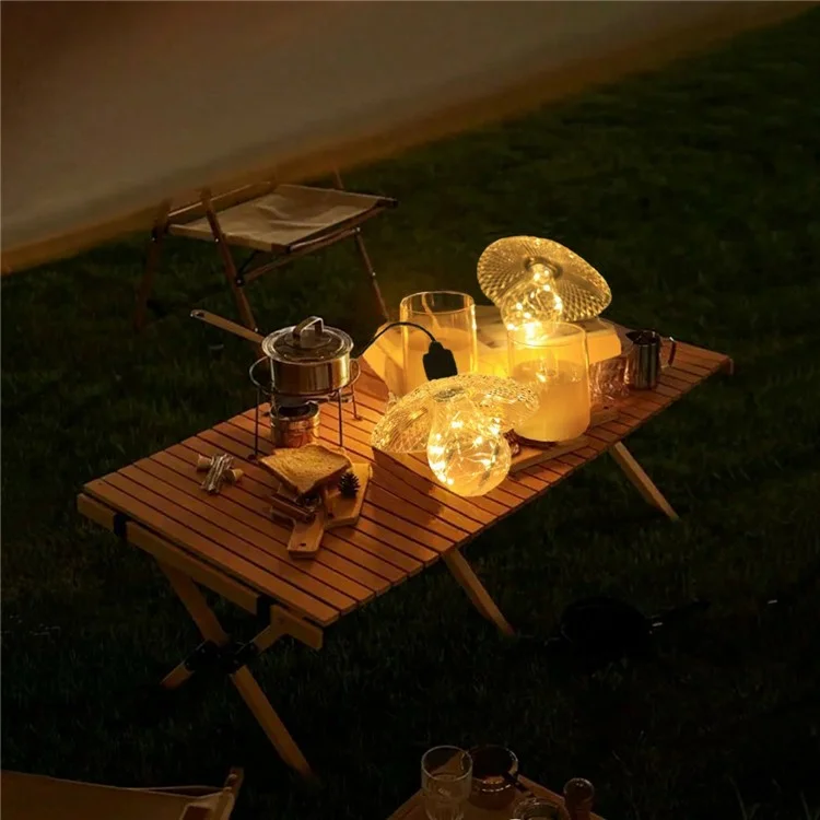 Lámpara colgante de linterna de solar para tienda, bombilla de luz de cadena para exterior, camping, jardín, patio, luz ambiental decorativa