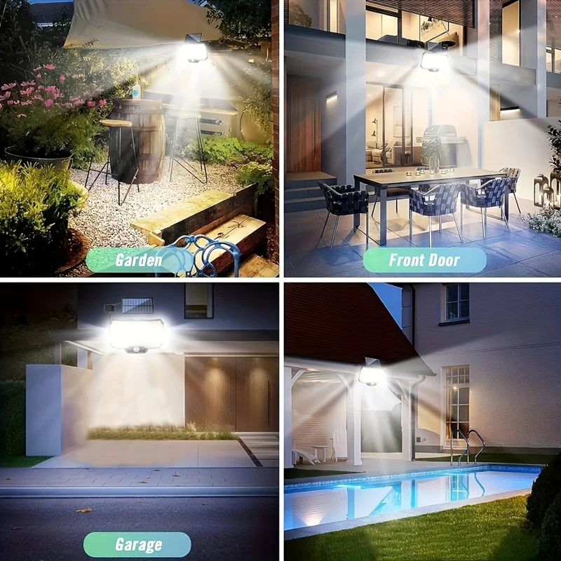 TY01003 Solar Wall Light 234 LED Outdoor Motion Sensor Security Lamp for Yard Pathway Garage