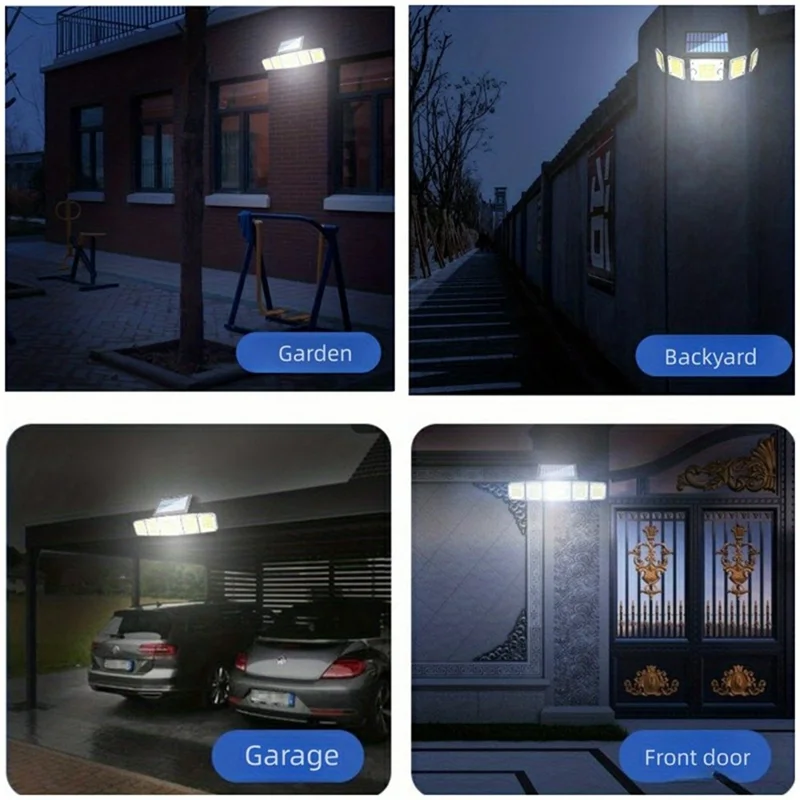 TY10710 5 Heads Split Wall Light 280 LED Waterproof Motion Sensor Solar Lamp with Remote