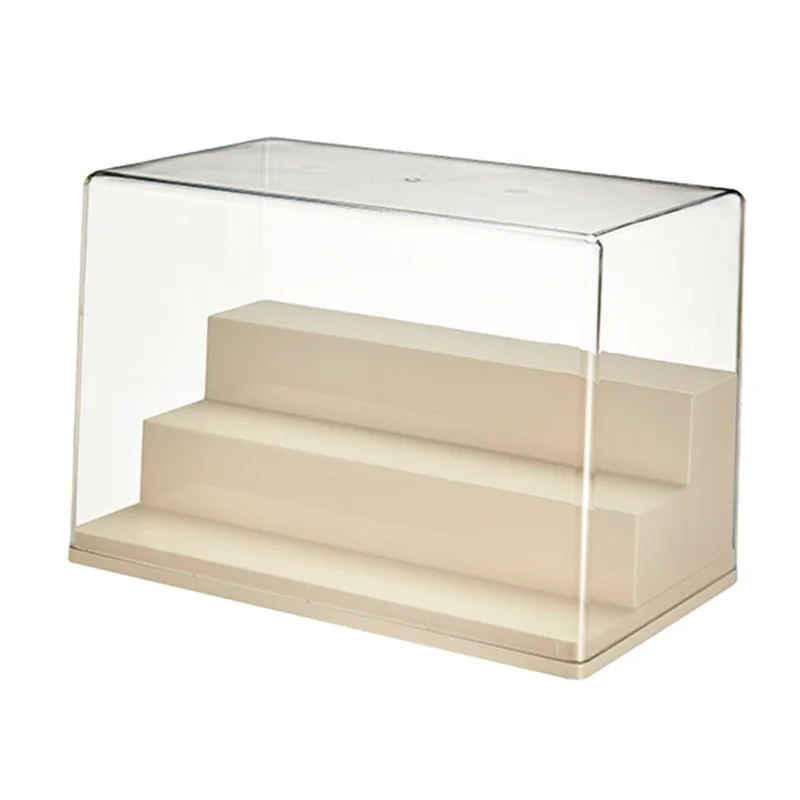Size M Three Layer Step Blind Box Display Case Action Figure Collectible Clear Storage Container