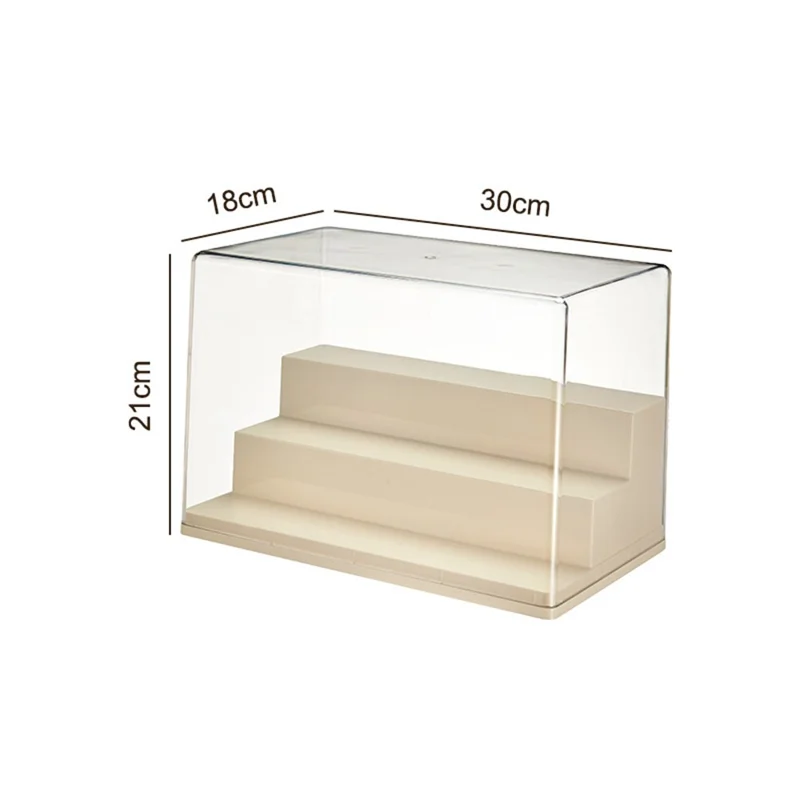 Size M Three Layer Step Blind Box Display Case Action Figure Collectible Clear Storage Container