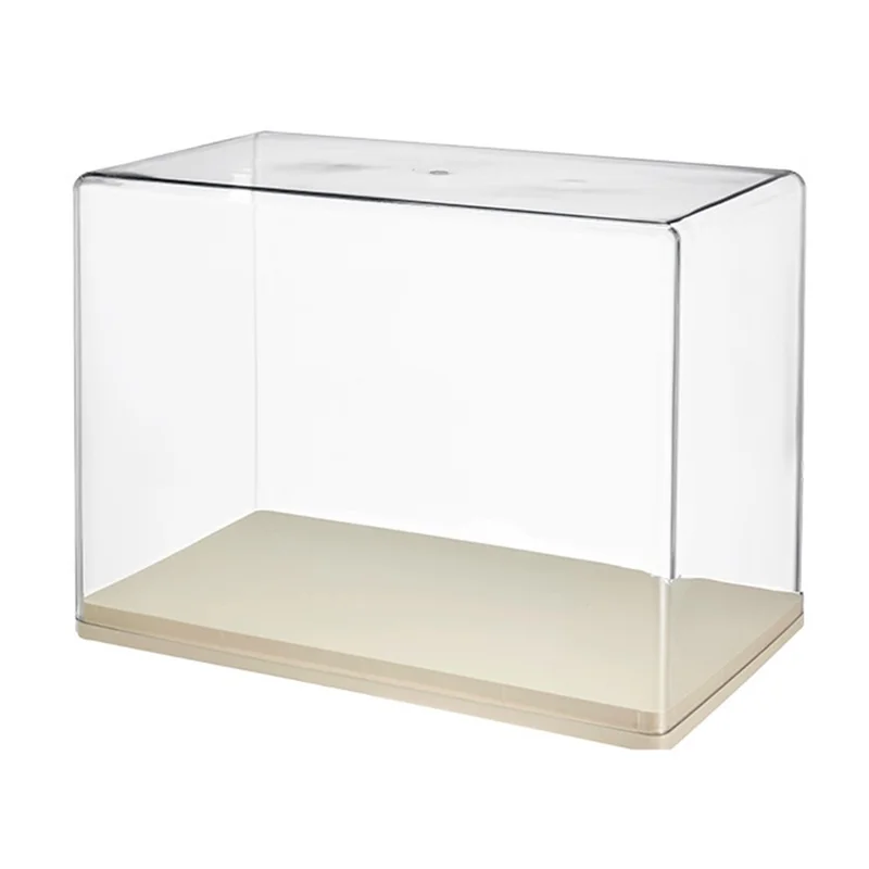 Blind Box Display Case Transparent Figure Collection Storage PET + PS Dust-Proof Showcase Size L