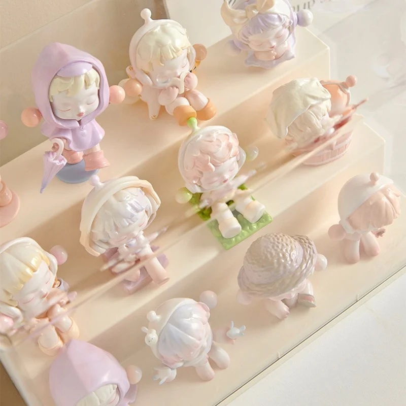 Size L Four Layer Step Blind Box Display Case Action Figure Collectible Clear Storage Container