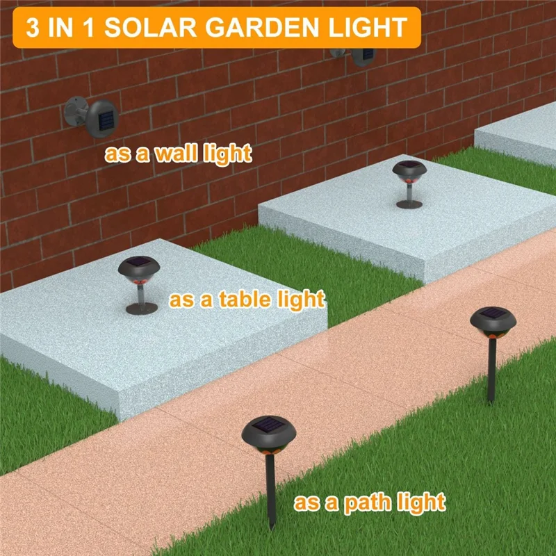 F10 Solar Powered Projector Light Waterproof Garden Landscape Stake Light Lawn Lamp