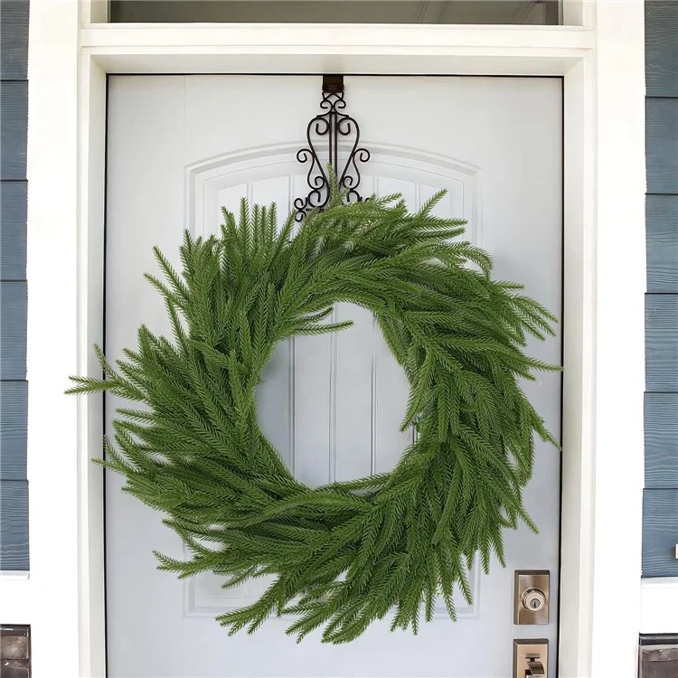 Artificial Pine Needle Garland 1.5m Flexible Vine For Staircase  /  Fireplace  /  Window Display Decoration