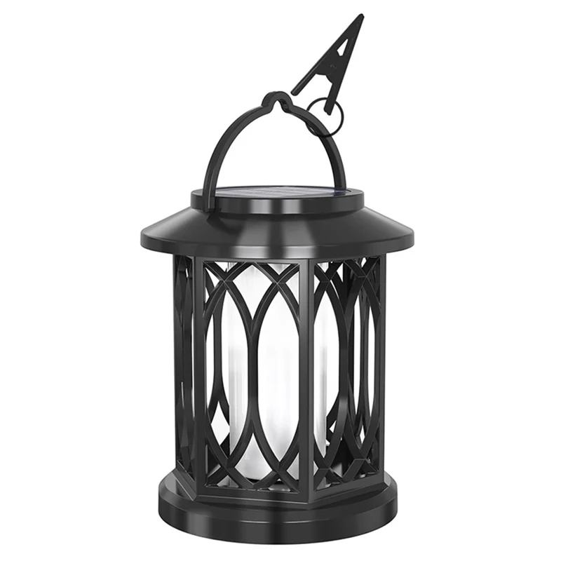 YY-91008A Solar Lantern Flickering Flame Lights IP65 Waterproof Auto On / Off Lanterns for Garden / Patio