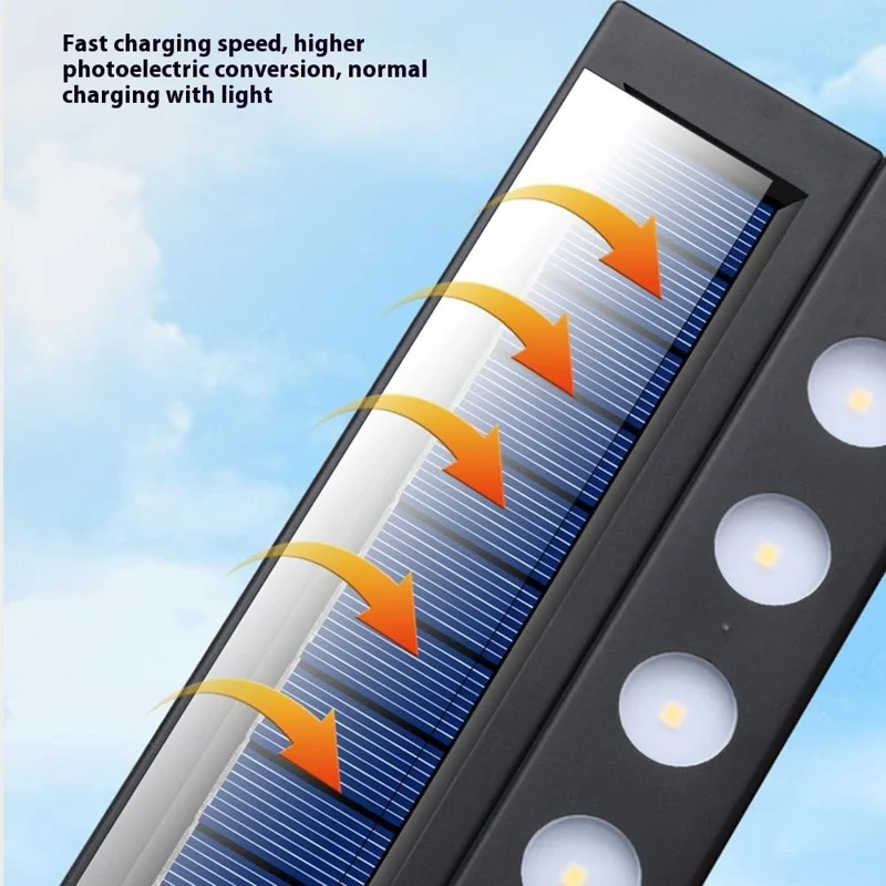 Solar Powered Wall Light Portable Foldable Path Lamp for Outdoor Patio Garden Landscape Lighting - White Light