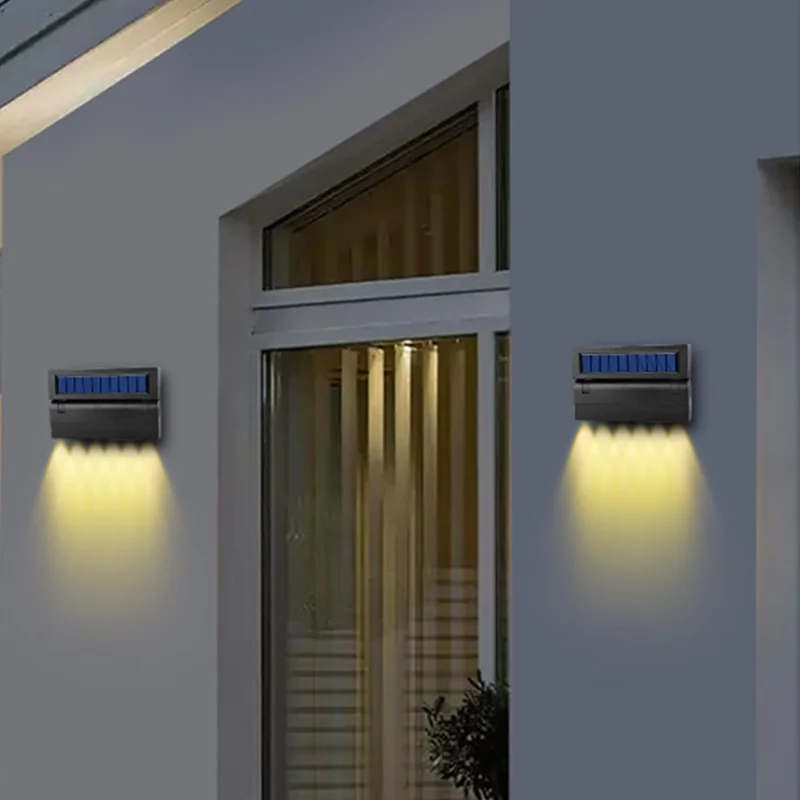 Solar Powered Wall Light Portable Foldable Path Lamp for Outdoor Patio Garden Landscape Lighting - White Light