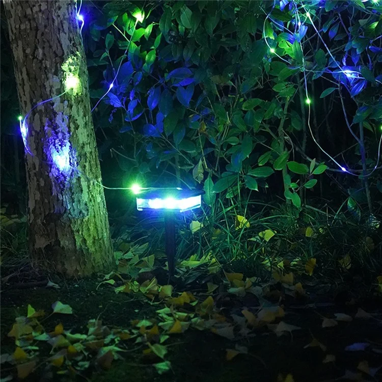 2332 8m 80 LED Stringa di Luci Solari da Giardino Impermeabile per Patio, Cortile e Giardino