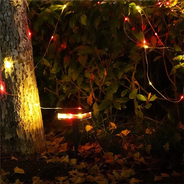 2332 8m 80 LED Stringa di Luci Solari da Giardino Impermeabile per Patio, Cortile e Giardino