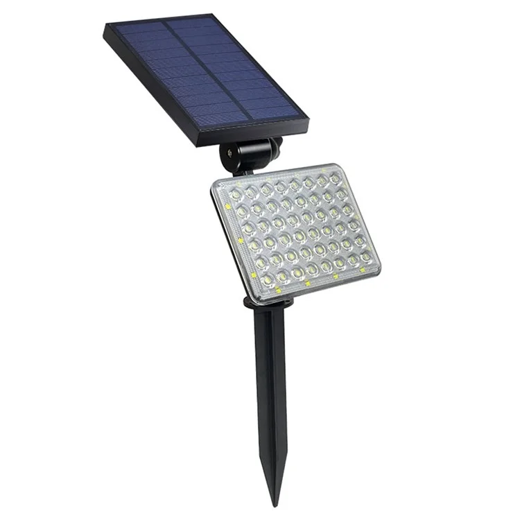 Luz de Jardín Solar con Pica de 62 LED, Lámpara de Césped con 3 Modos, Ajustable, Impermeable para Paisajismo Exterior - Luz Cálida