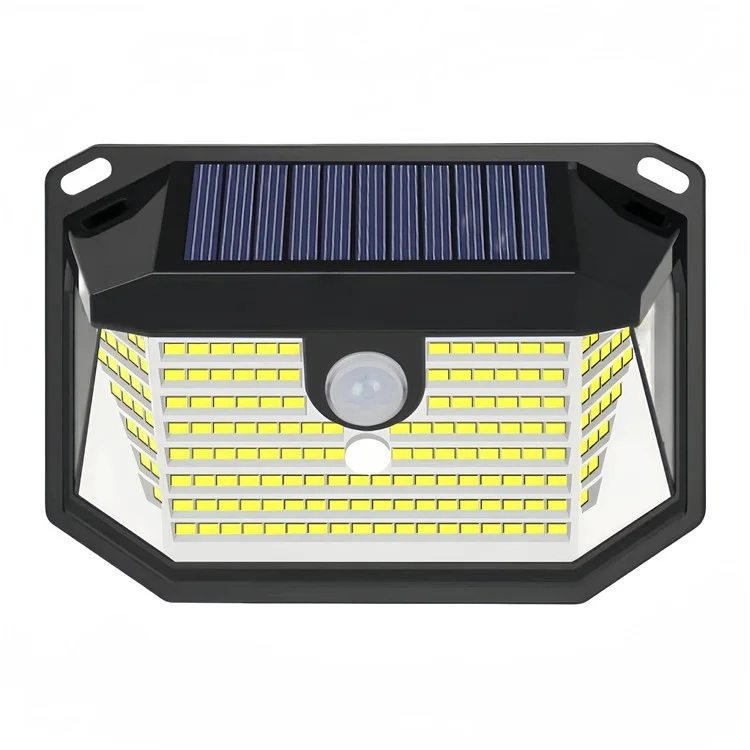 HSG-T22-178LED 3 Modes Motion Sensor Wall Light Waterproof Solar Powered Outdoor Yard Lamp