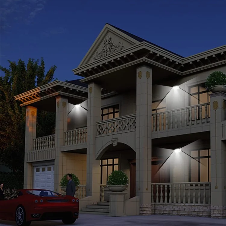 HSG-T24-230LED 3 Modes Motion Sensor Wall Light Waterproof Solar Powered Outdoor Yard Lamp