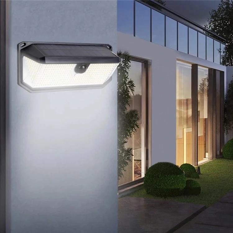 HSG-T22L-388LED 3 Modos Sensor de Movimiento Luz de Pared Impermeable Energía Solar Lámpara de Jardín Exterior