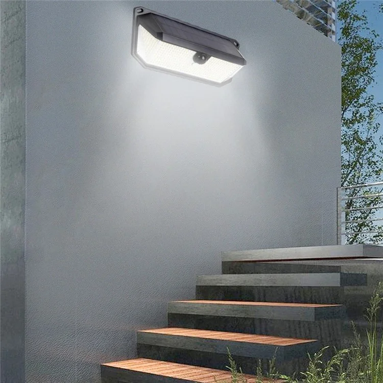 HSG-T22L-388LED 3 Modos Sensor de Movimiento Luz de Pared Impermeable Energía Solar Lámpara de Jardín Exterior