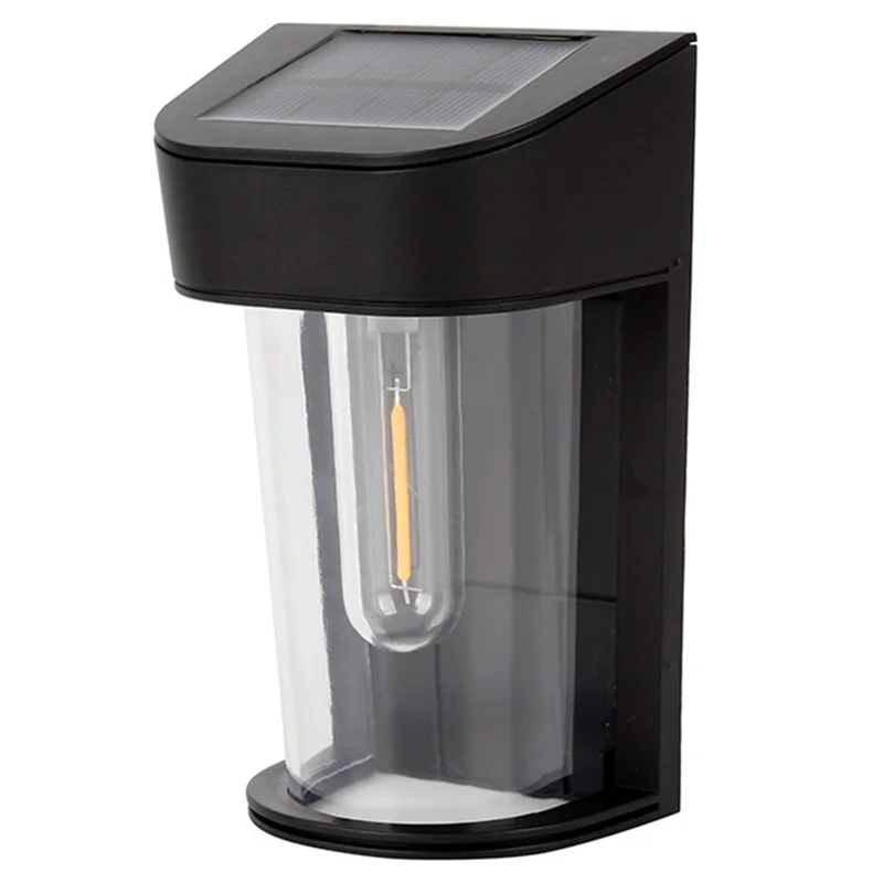 HSG-1811 Solar Wall Light IP44 Waterproof Outdoor COB Fence Lamp for Garden Patio Yard - 1811B