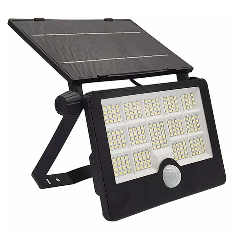 HSG-1828C 232 LED Solar Garden Light Outdoor Wall Mounted Motion Sensor Security Lamp for Yard Patio, Size L