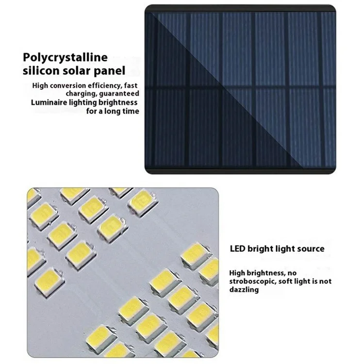 HSG-1828A 85 LED Solar Outdoor Wall Light Waterproof Motion Sensor Security Lamp for Garden Patio, Size S