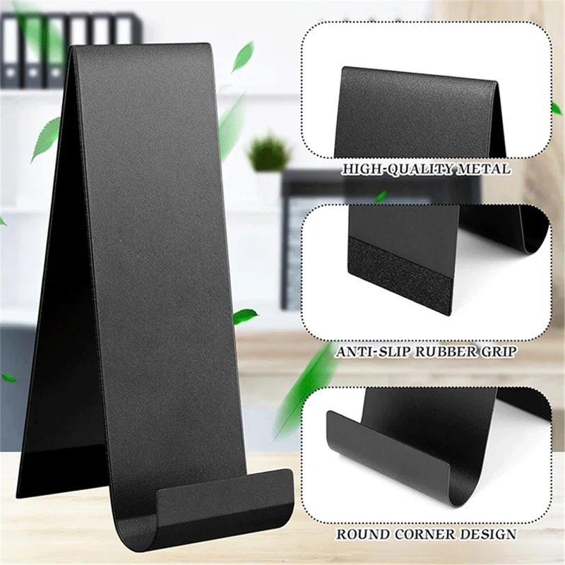 4Pcs Brochure Holder Metal Desktop Organizer Vertical Flyer Display Stand for Office Store Exhibition
