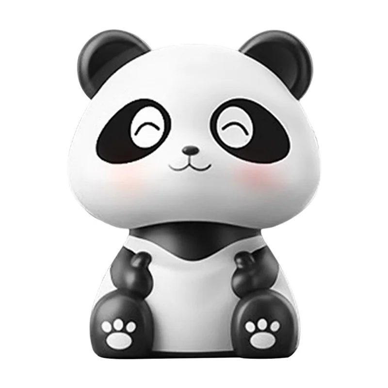 Solar Powered Panda Ornament Auto Nodding Creative Car Dashboard Ornament Home Decor - 226B