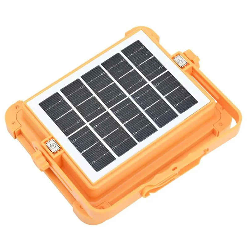 Large 4 Grid 4800W Solar 2835 LED Light Outdoor Camping Rechargeable Floodlight Super Bright Emergency Lamp