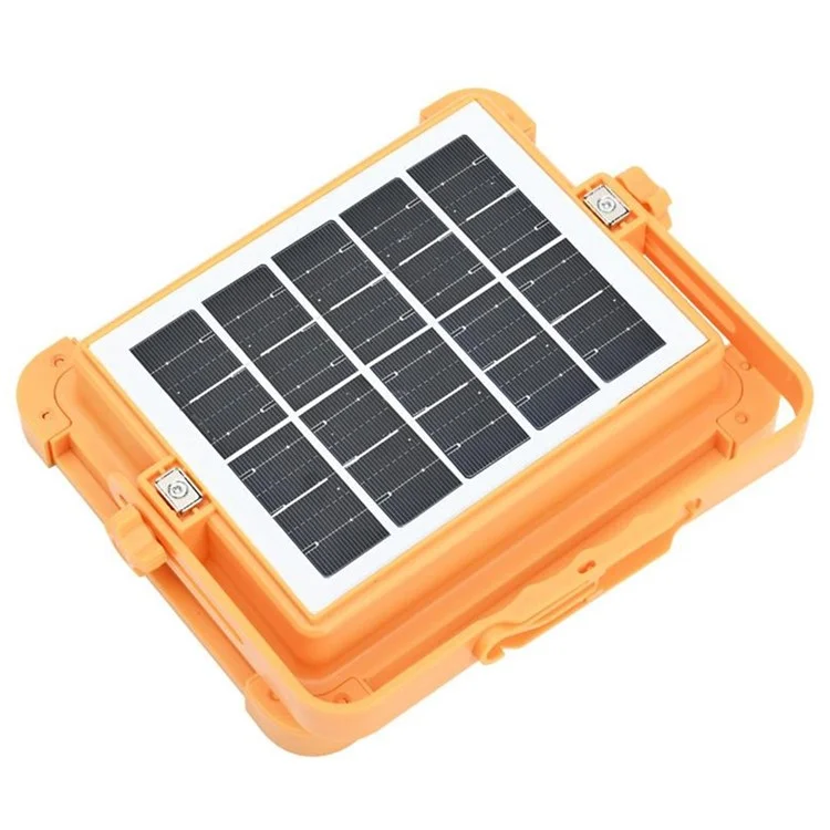 Small 4 Grid 4500W Solar LED Light Outdoor Camping Rechargeable Floodlight Super Bright Emergency Lamp