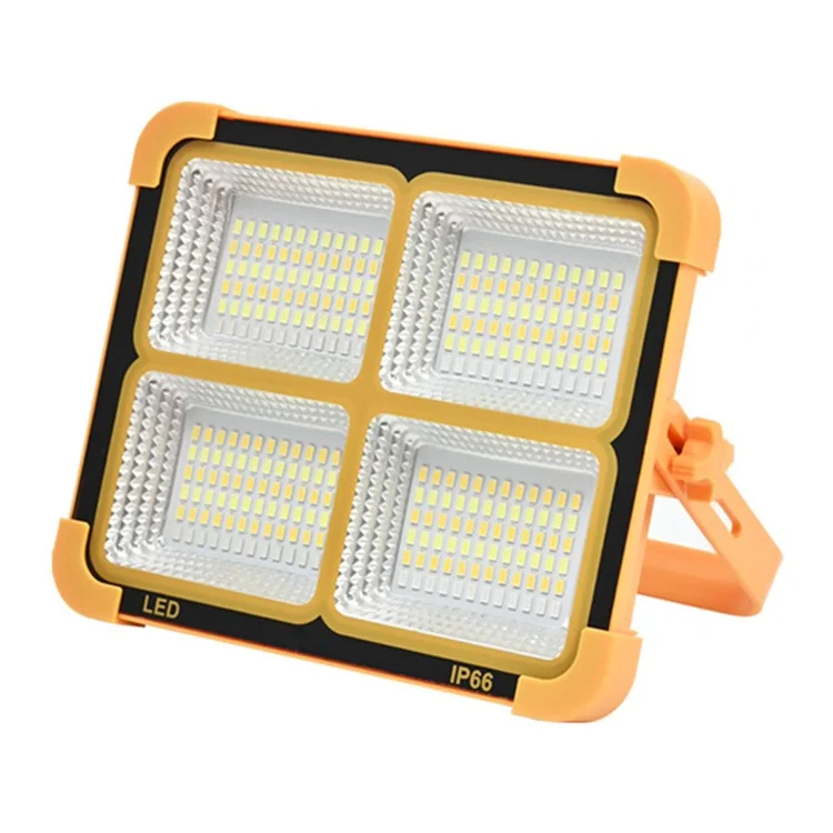 Großes 4-Grid 4800W Solar-LED-Licht Outdoor Camping Wiederaufladbare Flutlicht Super Bright Notfall-Lampe