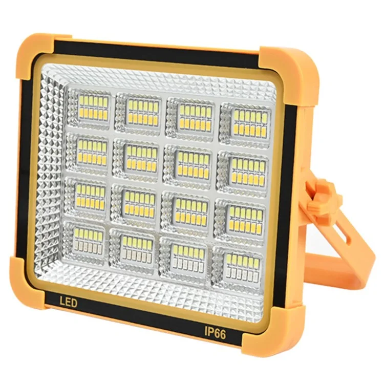 Luz Solar LED de Gran Tamaño con 16 Rejillas de 6000W para Exteriores, Lámpara de Camping Recargable, Proyector Súper Brillante para Emergencias