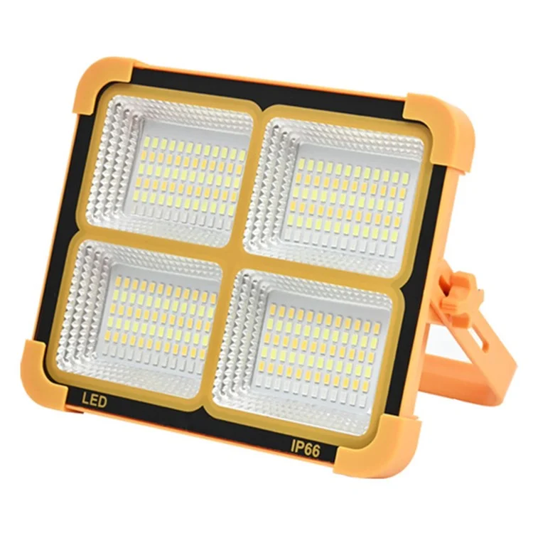 Lámpara LED Solar Grande de 4 Rejillas de 7000W para Exteriores, Recargable, Foco de Camping, Súper Brillante, Lámpara de Emergencia