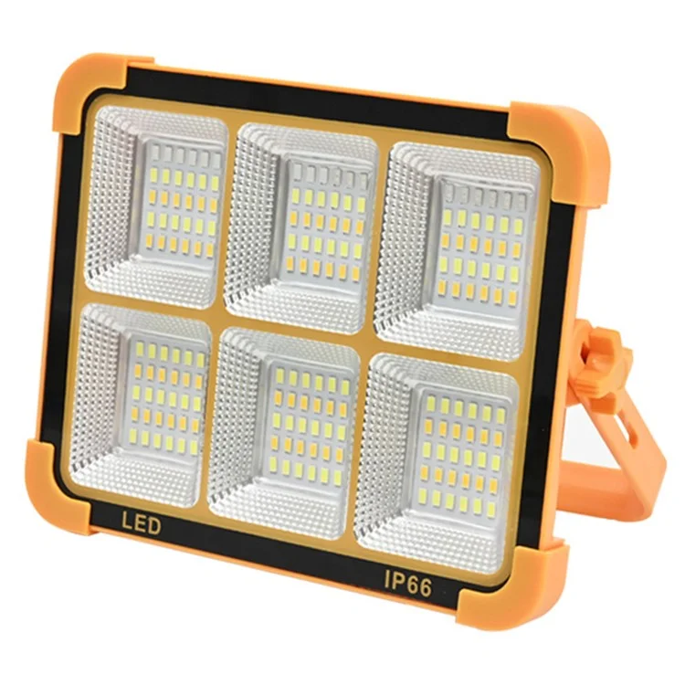 Grande Luce Solare LED 6 Griglie 7000W per Esterno Lampada da Campeggio Ricaricabile Faro Super Luminoso per Emergenze