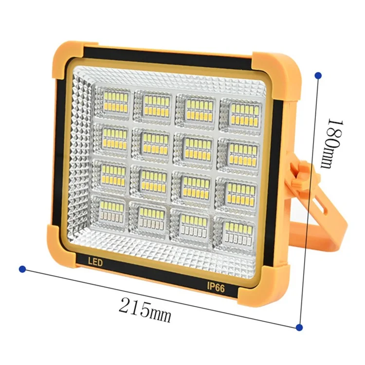 Grande Luce LED Solare 16 Griglie da 7000W per Esterno - Lampada da Campeggio Ricaricabile, Faro Super Luminoso per Emergenze