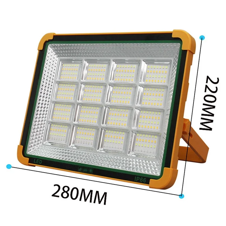 Extra Large 16 Grid 8000W Solar LED Light Outdoor Camping Rechargeable Floodlight Super Bright Emergency Lamp