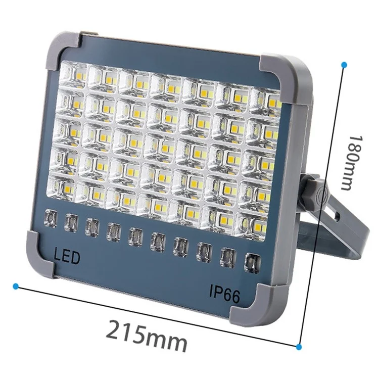 Luce di emergenza portatile ricaricabile solare da 90 LED 6000W, super luminosa per campeggio esterno
