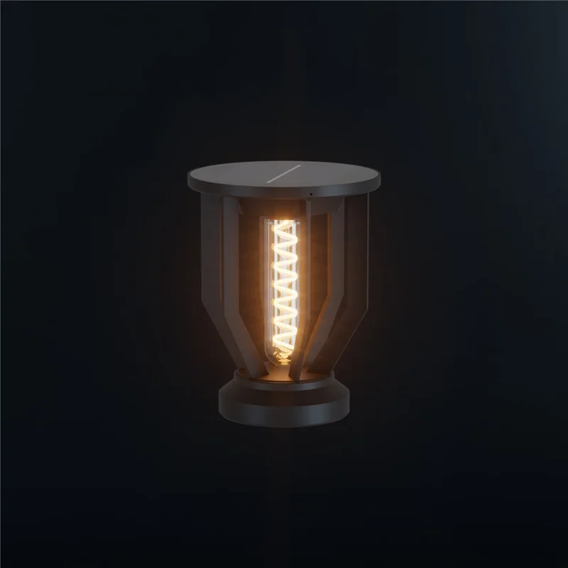 30W COB Solar Powered Outdoor Lantern Light Modern Garden Fence Standing Lamp Patio Lighting, Style 4