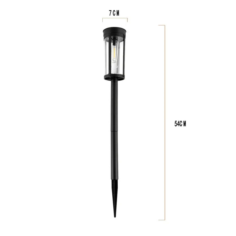 Y246 8Pcs Solar Powered Lawn Lights Outdoor Waterproof Tungsten Filament Garden Landscape Lamp