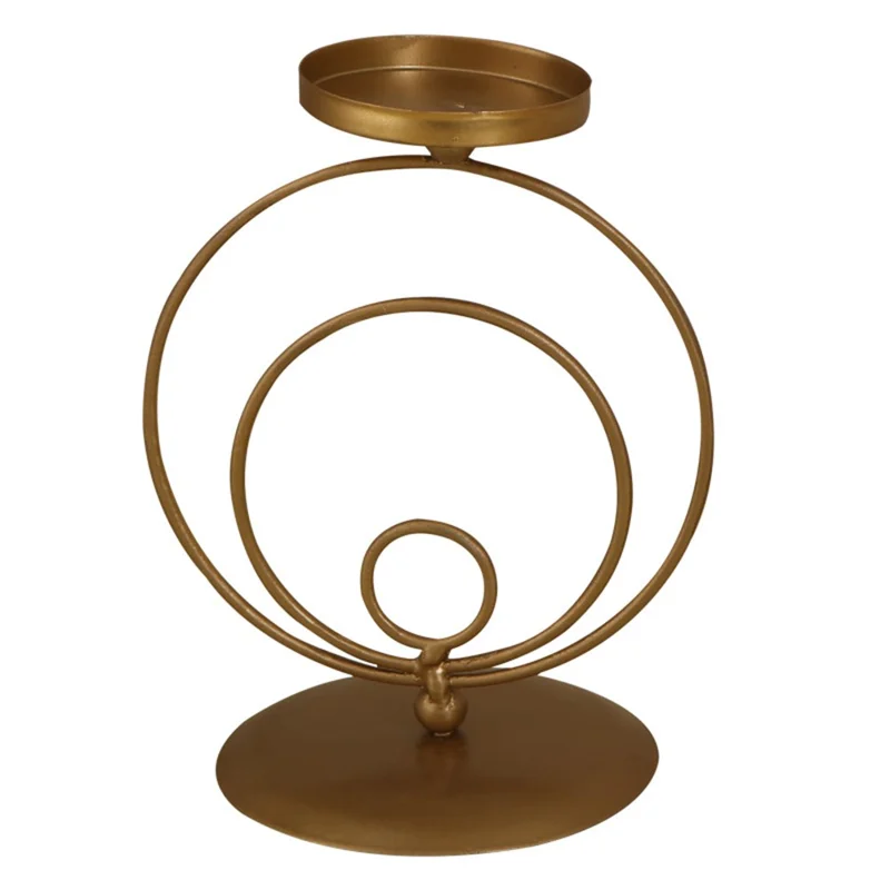 Metal Art Tealight Candle Holder Decorative Centerpiece Aromatherapy Candlestick Iron Stand
