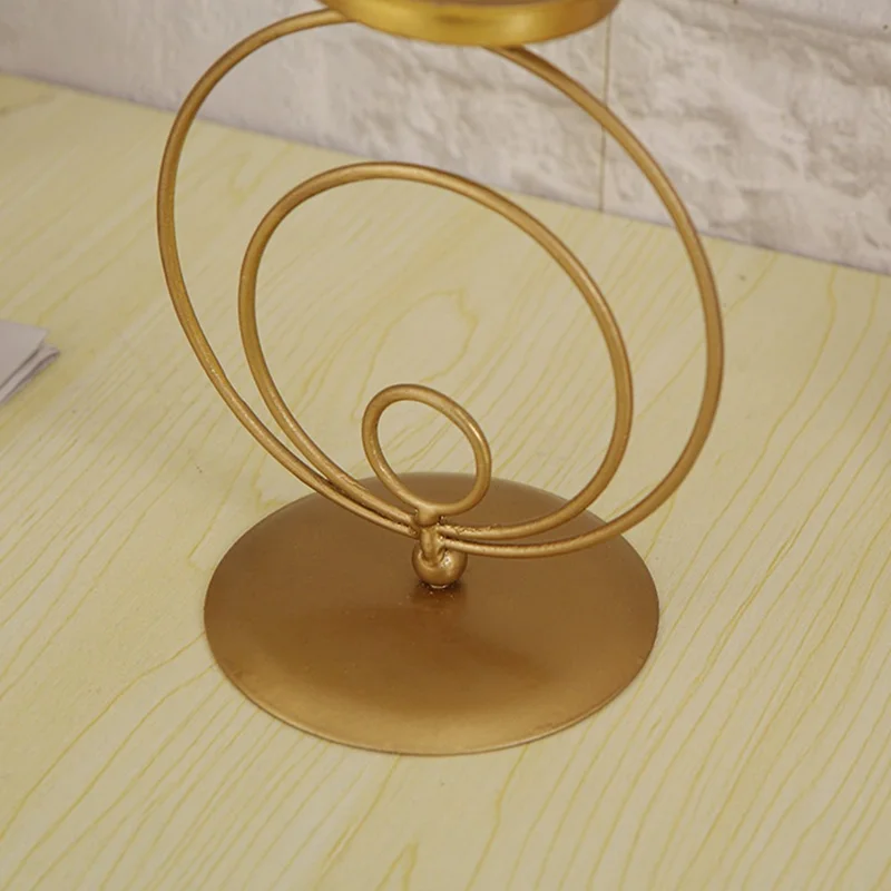 Metal Art Tealight Candle Holder Decorative Centerpiece Aromatherapy Candlestick Iron Stand
