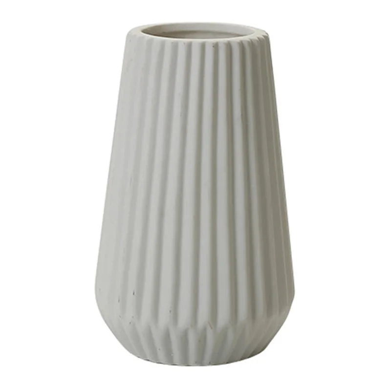 Creative White Ceramic Flower Vase Decorative Ornament Home Floral Arrangement Container
