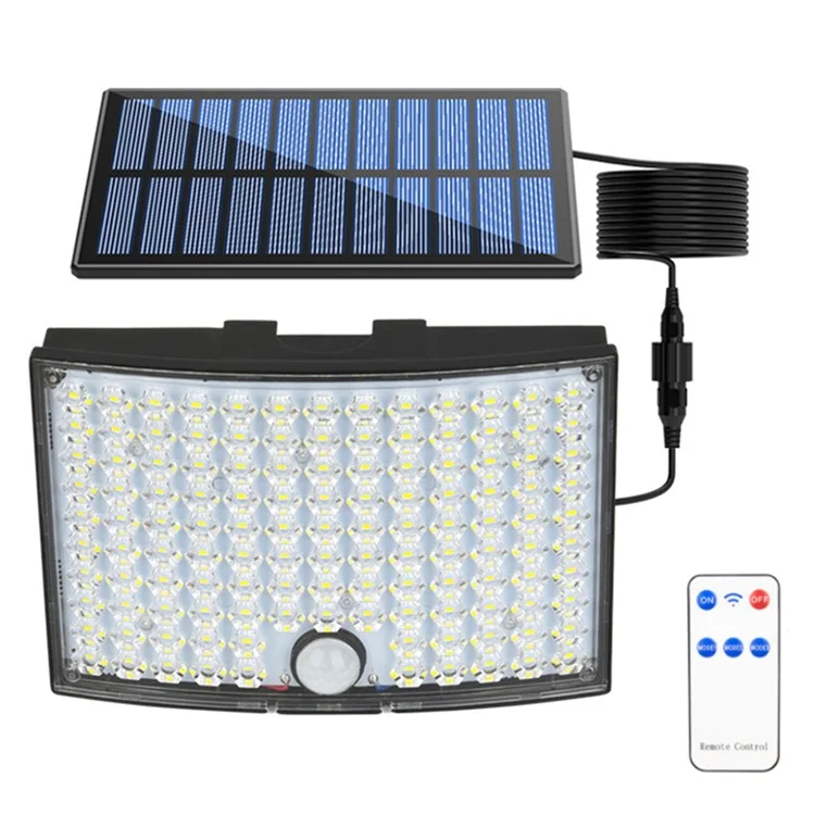 TG-TY01036 Solar Outdoor Wall Light 124 LED Motion Sensor Waterproof Security Lamp with Remote Control