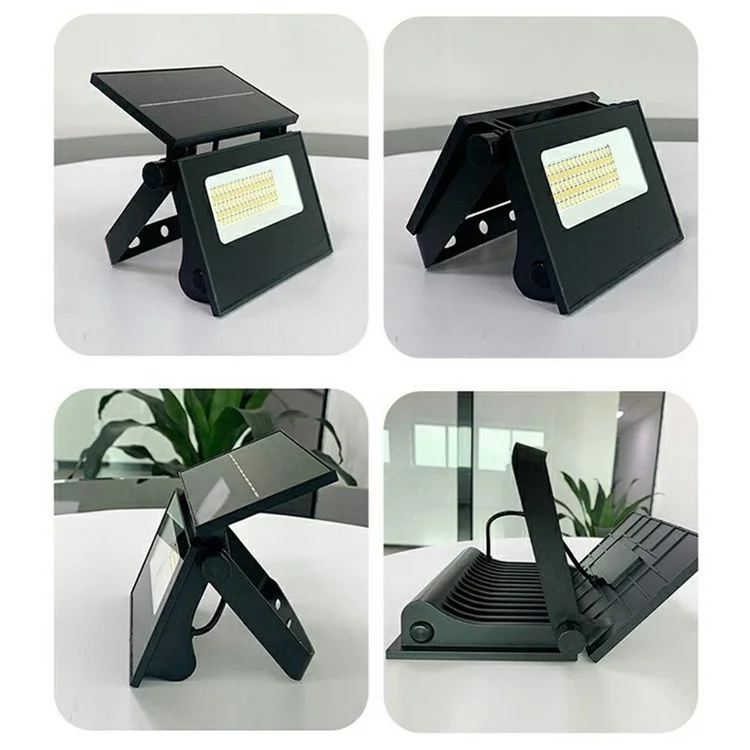 Luz Solar Dobrável para Exteriores com Sensor de Movimento para Jardim e Parede de Pátio, Controle Remoto, Tamanho Médio