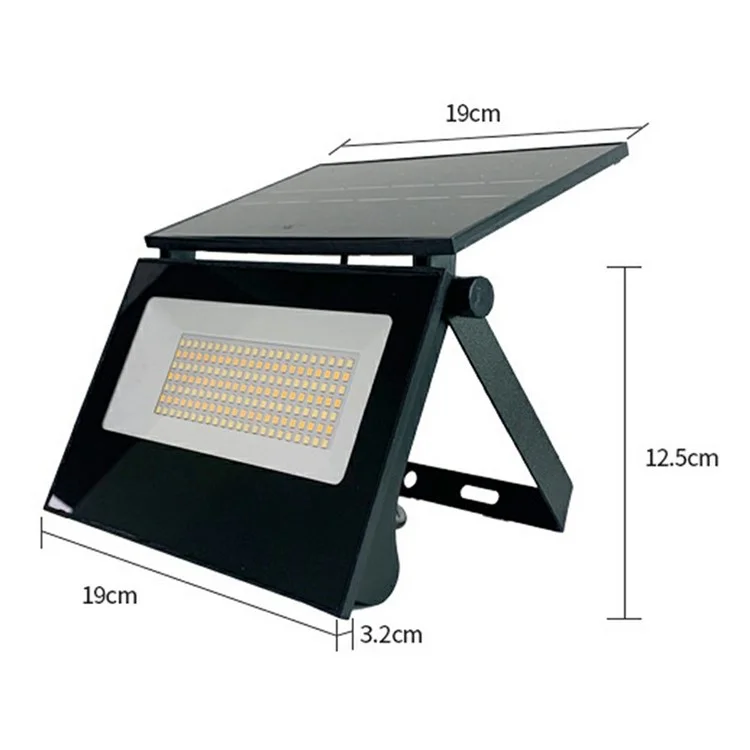 Faltbare Solar-Außenleuchte mit Bewegungssensor für Garten und Terrasse, Wandlampe mit Fernbedienung, Große Größe