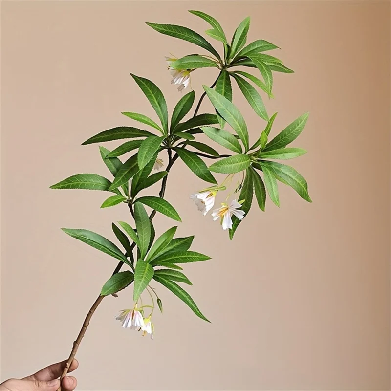 Artificial Water Stone Ficus Flower Indoor Floor Standing Plant Decor Realistic Greenery