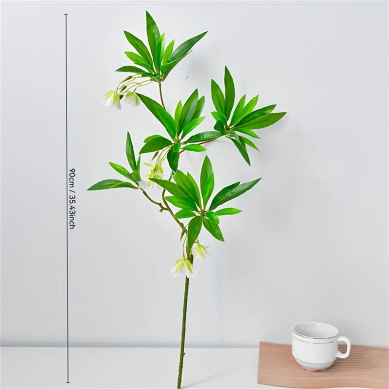 Artificial Water Stone Ficus Flower Indoor Floor Standing Plant Decor Realistic Greenery
