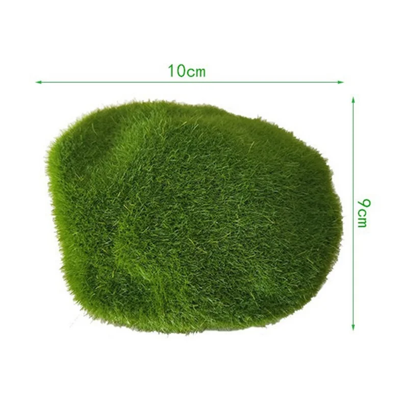 10 Stück Künstliche Moosgesteine 9 x 10 cm Realistische Faux-Steine Shooting Requisite Deko Garten Glascontainer Basteln