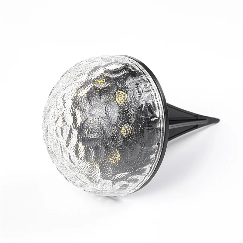 Glass Globe Solar Powered Outdoor Garden Stake Light Waterproof Decorative Lawn Ground Lamp