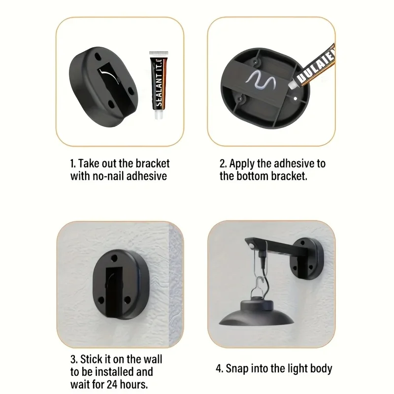 Outdoor Solar Pendant Light Motion Sensor USB Rechargeable Waterproof Garden Yard LED Lamp - White Light