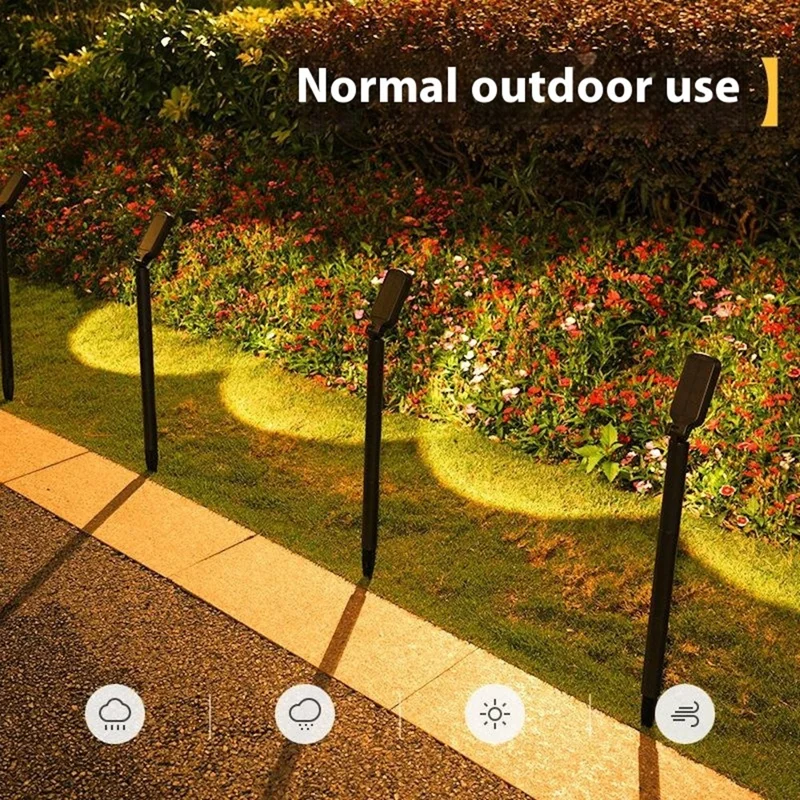 Solar Powered Lawn Light 120 Degree Adjustable Outdoor Garden Stake Spotlight Landscape Decorative Lamp