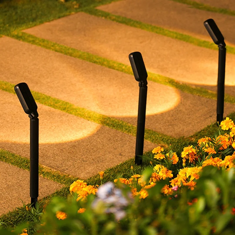 Solar Powered Lawn Light 120 Degree Adjustable Outdoor Garden Stake Spotlight Landscape Decorative Lamp